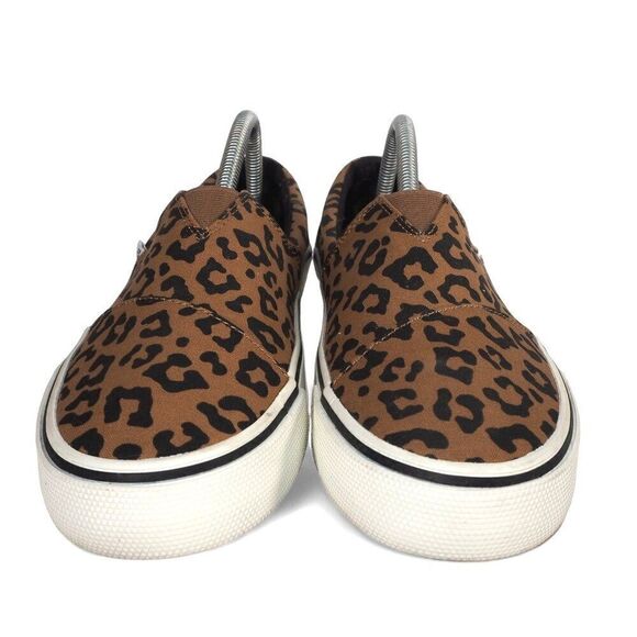 Toms Alpargata Fenix Slip-on Sneakers "Toffee Leopard Print" Women's 9 - Picture 3 of 11